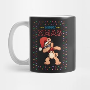 Merry Xmas Dabbing Christmas Bear with Lights, Great matching family apparel for Christmas day Mug